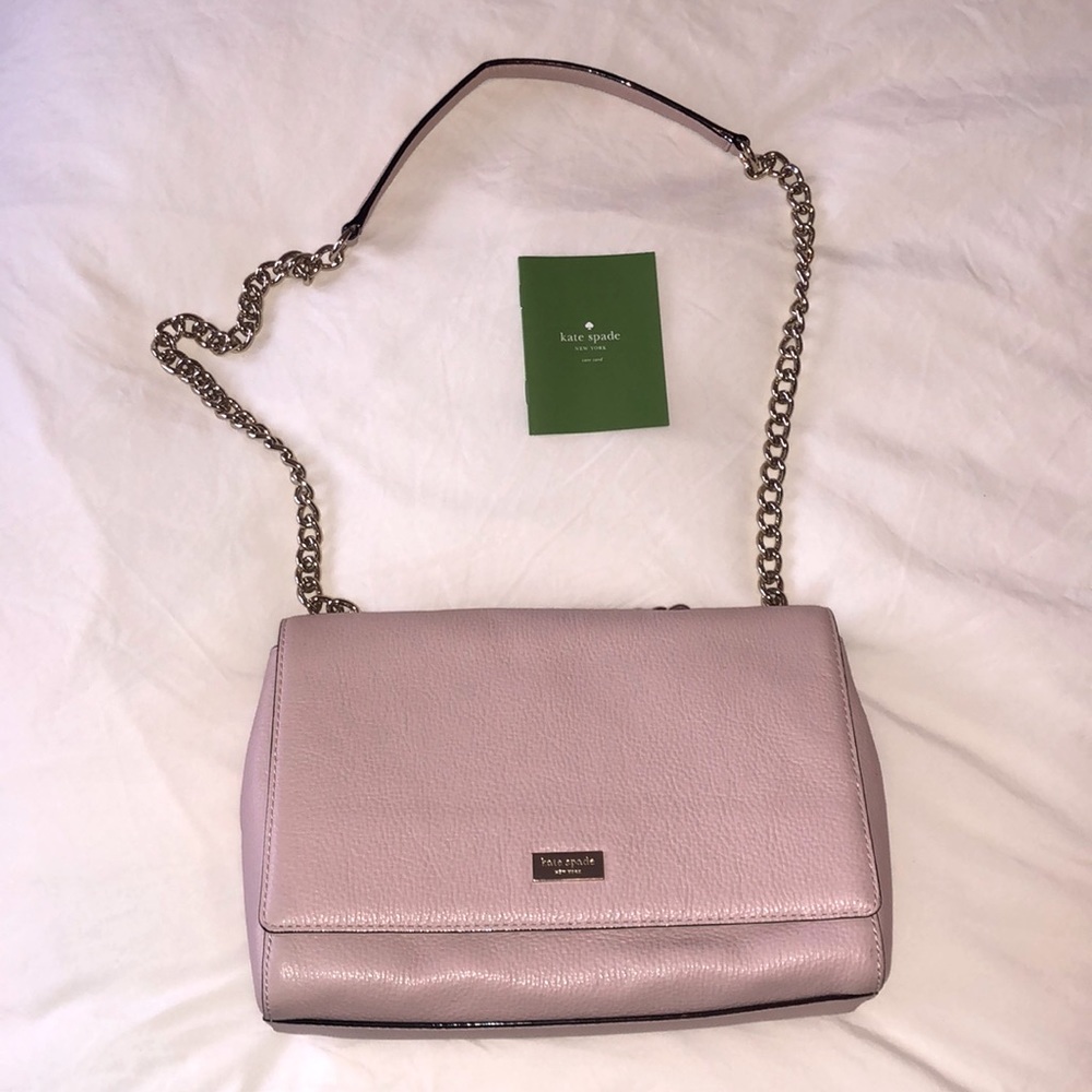 Kate Spade blush pink leather chain purse